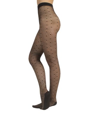 Polka dot patterned tights