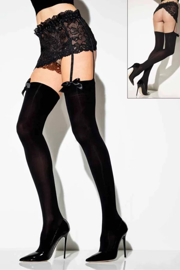 stockings with lace garters applied Séduction
