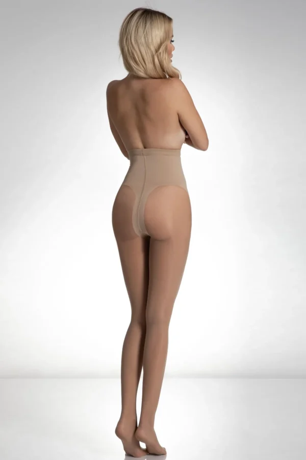 Collant modellanti con corsetto contenitivo Corset Slim 20 Beige Back